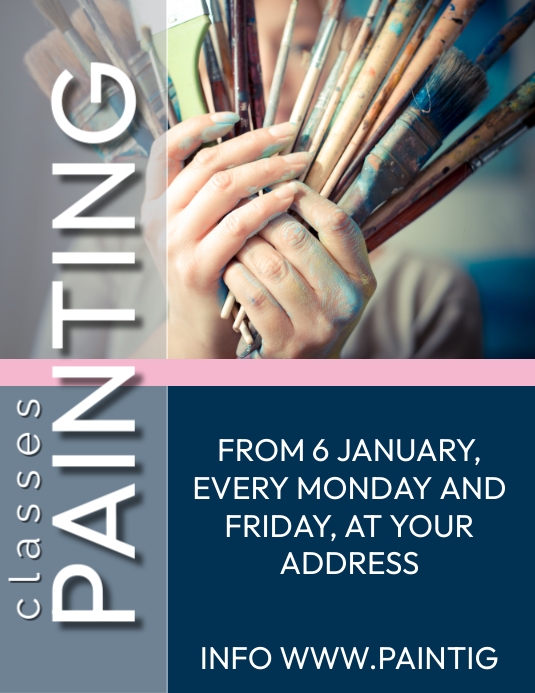 PAINTING COURSE Template PosterMyWall