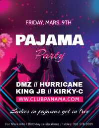 Create Free Pajama Party Flyers Postermywall