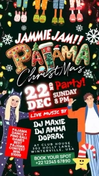 Pajama Christmas Party Story Template