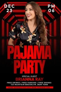 Pajama Night Party Affiche template