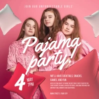 Pajama parties event social media template Instagram Post