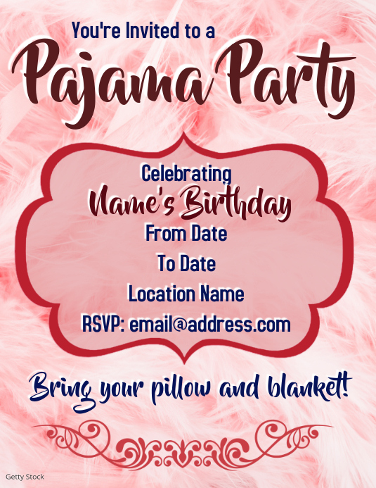 Pajama party Template PosterMyWall