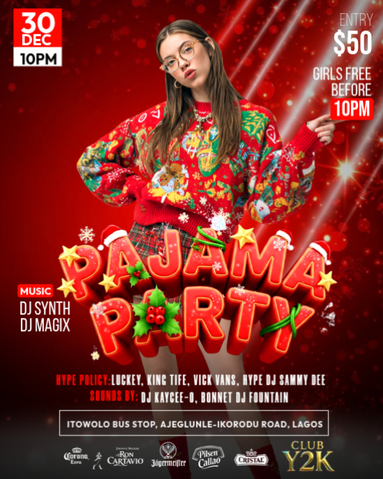 Pajama Posters Template | PosterMyWall