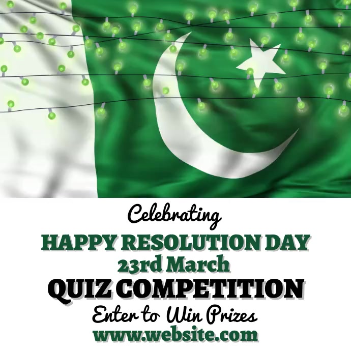 Pakistan day 23rd March template Instagram Post