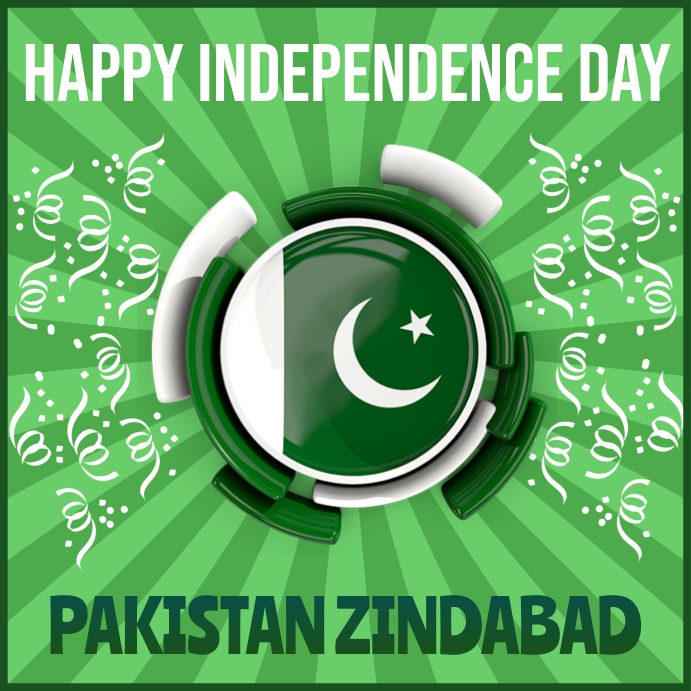 pakistan independence day Instagram Post template