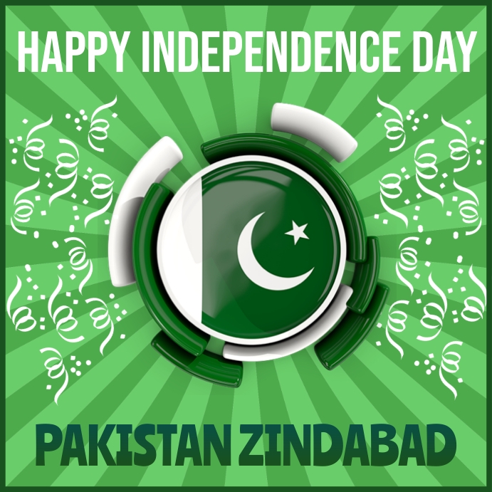 pakistan independence day Post Instagram template