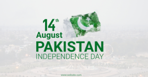 Blanc Pakistan Independence Day Isithombe Esabiwe ku-Facebook Template