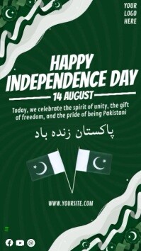 Pakistan Independence Day Greetings Instagram Story Template