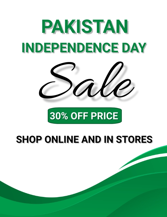 Pakistan independence sale offer Template | PosterMyWall