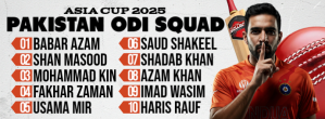 Pakistan ODI Squad: Asia Cup 2025 Facebook Cover Photo template