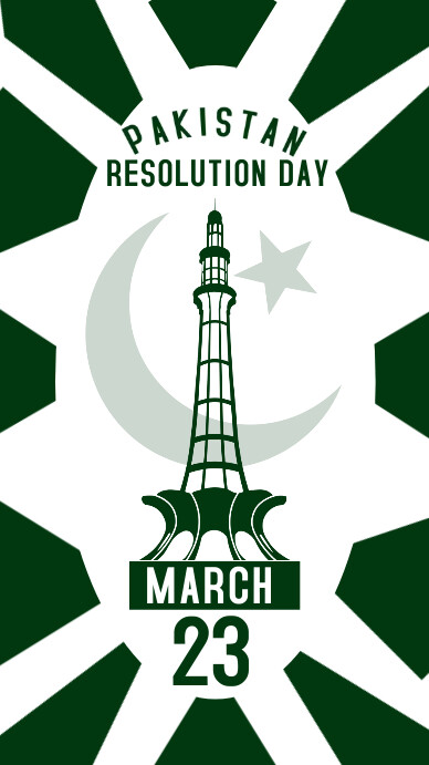 Plantilla de Pakistan Resolution Day, 23rd March | PosterMyWall