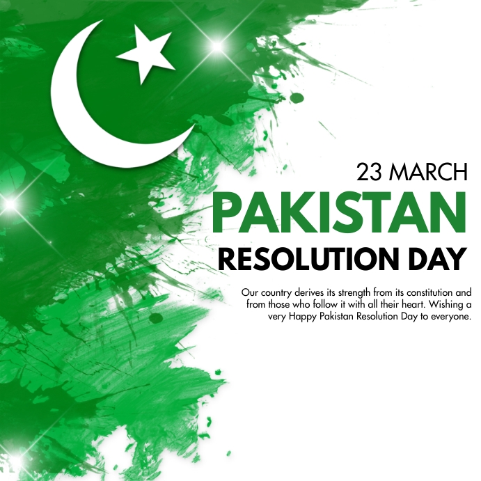 Copy of Pakistan Resolution Day | PosterMyWall