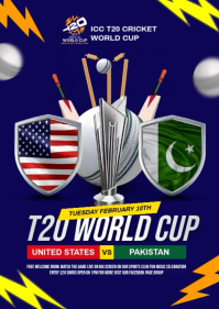 Pakistan vs Usa A6 template