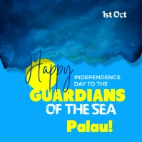 Palau Independence Day Instagram Post template