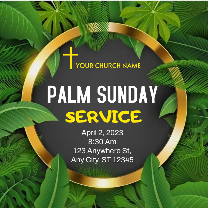 Copy of Palm Sunday 05 | PosterMyWall