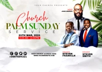 PALM SUNDAY CHURCH FLYER A1 template