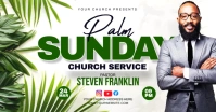 PALM SUNDAY CHURCH FLYER Ibinahaging Larawan sa Facebook template