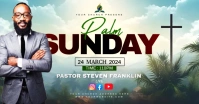 PALM SUNDAY CHURCH FLYER Facebook Shared Image template