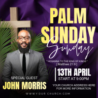 Palm sunday Instagram na Post template