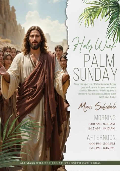 Palm Sunday A4 template