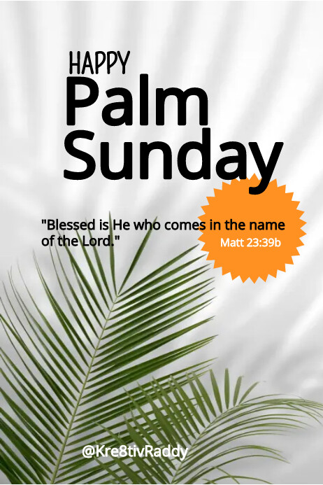Palm Sunday Template | PosterMyWall