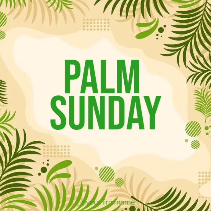 Palm sunday Template | PosterMyWall