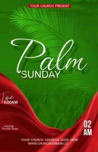 PALM SUNDAY Tabloid template