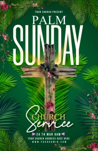 PALM SUNDAY แทบลอยด์ template