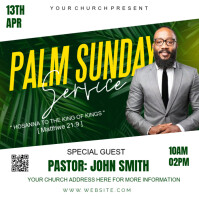 Palm sunday Instagram na Post template