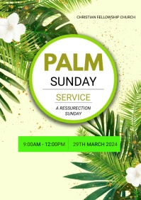 PALM SUNDAY A3 template