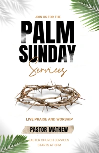 Palm Sunday Tabloid template