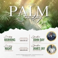 Palm Sunday Square (1:1) template