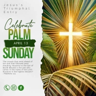 Palm Sunday Square (1:1) template
