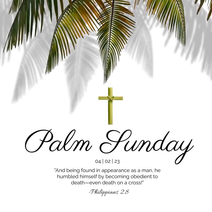 Palm Sunday Publicação no Instagram template