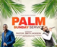 Palm Sunday Large Rectangle template