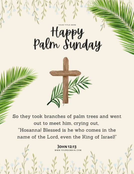 Palm Sunday Pamflet (VSA Brief) template