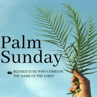 Palm Sunday Instagram Post template