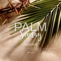 Palm Sunday Instagram Post template