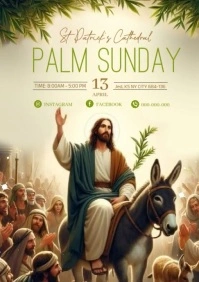 Palm Sunday A4 template