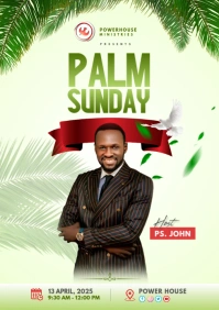 Palm Sunday A4 template