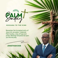 Palm Sunday Instagram-opslag template