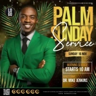 Palm Sunday Square (1:1) template