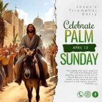 Palm Sunday Cuadrado (1:1) template