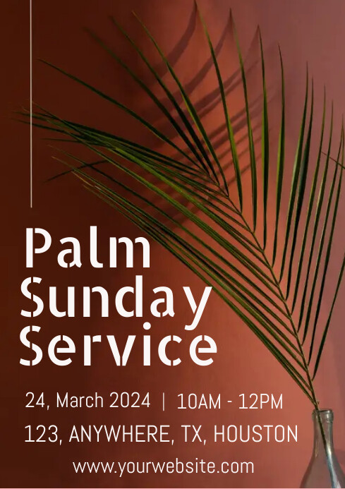 Palm Sunday Design A4 template