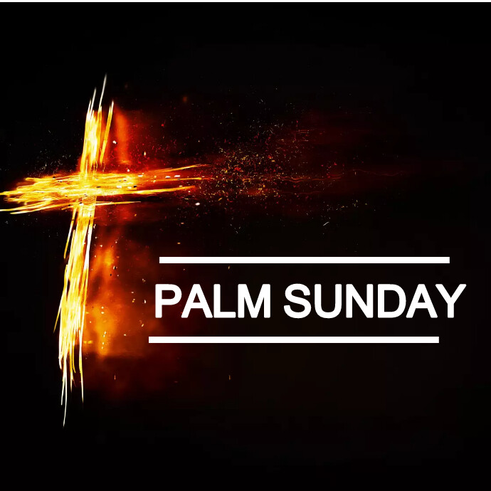 Palm Sunday Logótipo template
