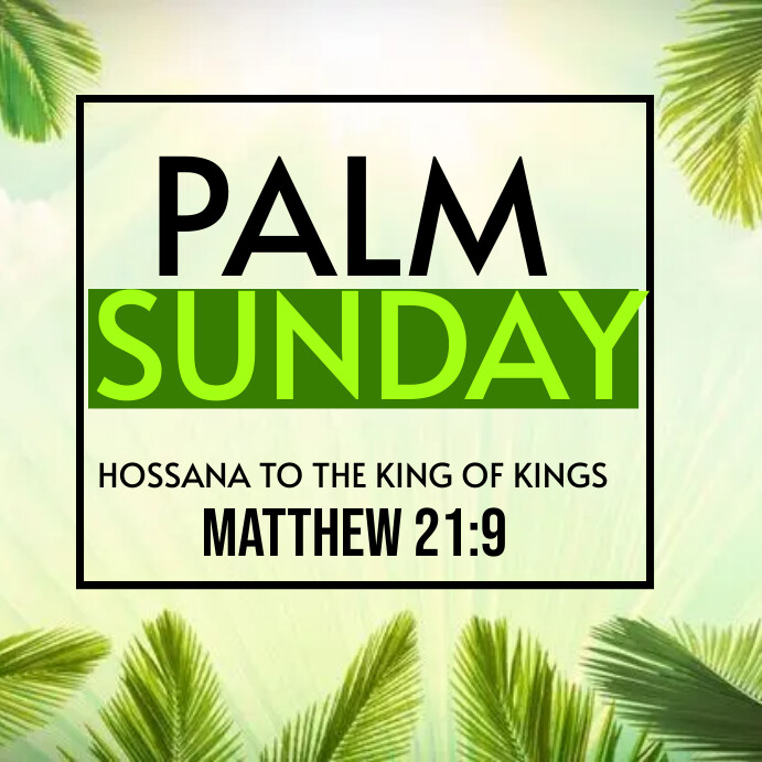 Palm Sunday Template | PosterMyWall