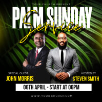 Palm sunday Instagram na Post template