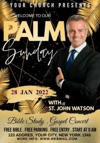 palm sunday A2 template