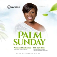 Palm Sunday Easter Church Template Isikwele (1:1)