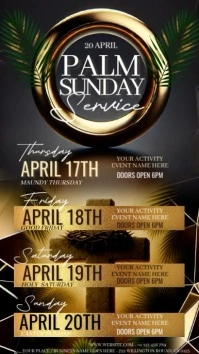 Palm Sunday Instagram story post template